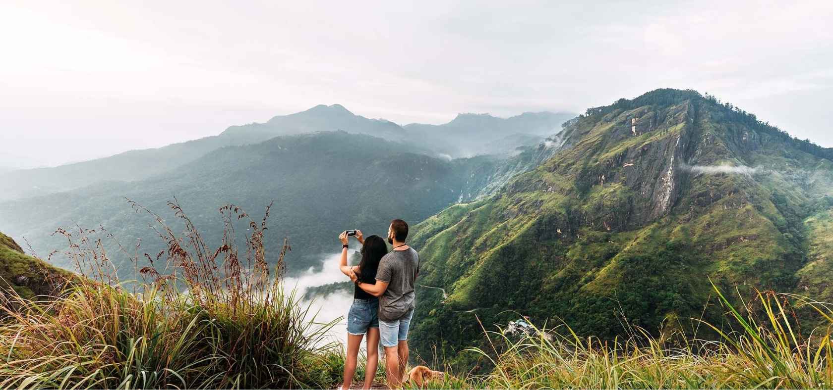 Panoramic views across Ella on the Hill Country from Little Adams Peak