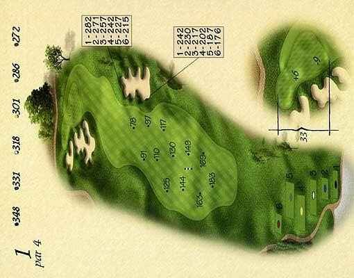 Mappa del campo da golf Eagles Heritage